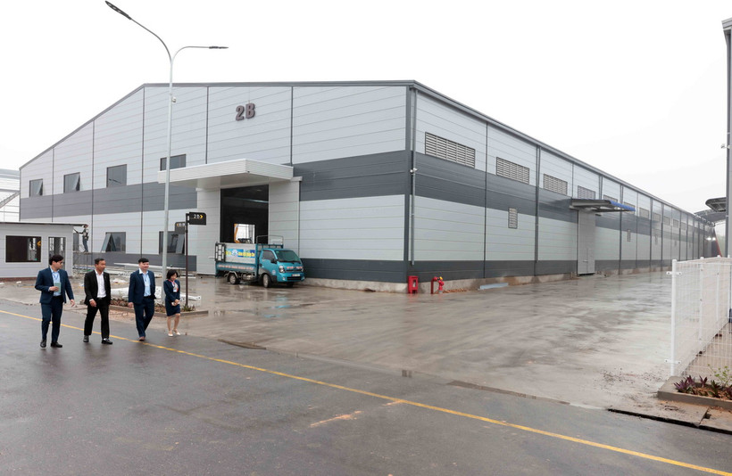 Khu nhà xưởng tại KCN Sông Công II đã hoàn thiện sẵn sàng đón nhà đầu tư. (Ảnh: Trần Việt/TTXVN)