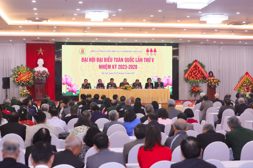 Đại hội V Hội Nạn nhân Chất độc Da cam/Dioxin Việt Nam. (Ảnh: TTXVN)
