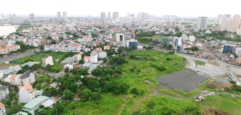 Khu tái định cư 160ha Khu đô thị mới Thủ Thiêm. (Ảnh: Quang Nhựt/TTXVN)