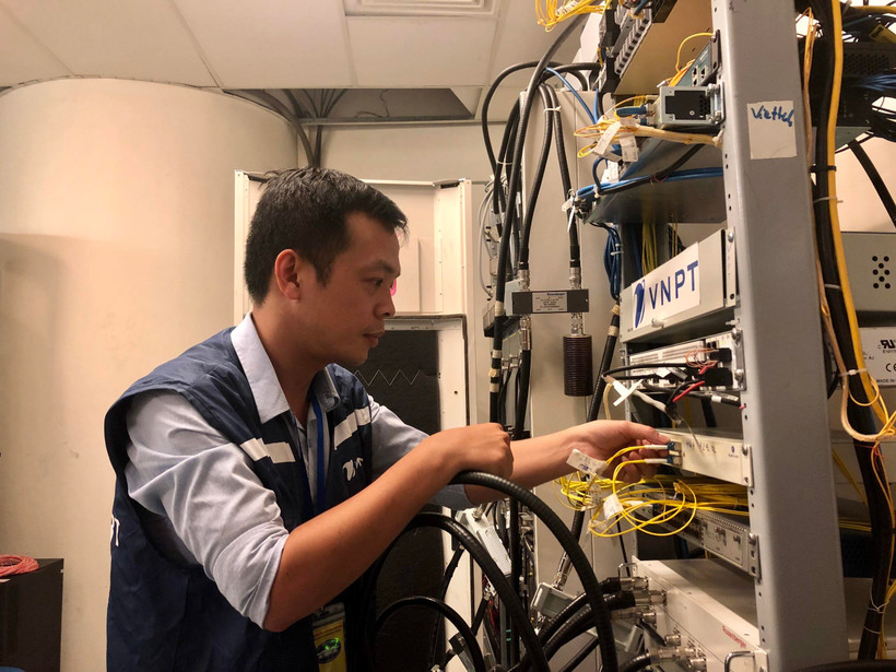 VNPT cam kết bảo đảm chất lượng dịch vụ viễn thông, công nghệ tốt nhất cho Diễn đàn. (Ảnh: VNPT) 