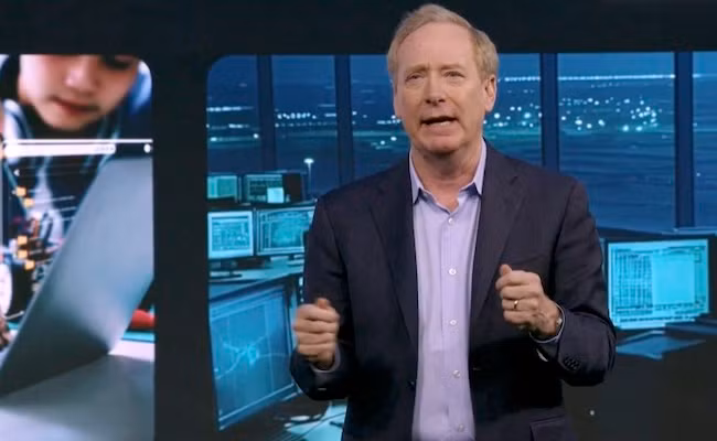 Chủ tịch Tập đoàn công nghệ Microsoft Brad Smith. 