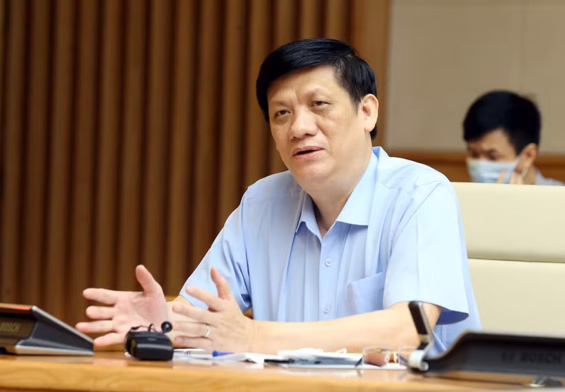 Bộ trưởng Bộ Y tế Nguyễn Thanh Long. (Ảnh: Phạm Kiên/TTXVN)