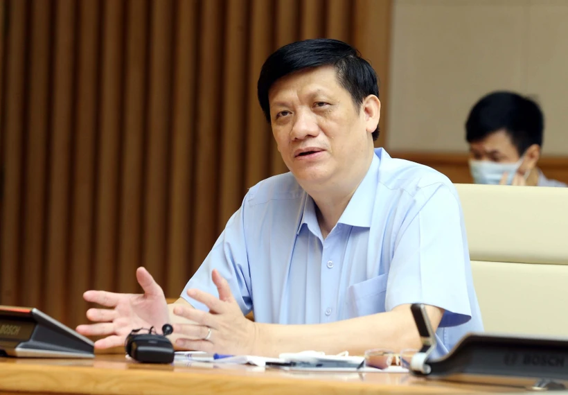Bộ trưởng Bộ Y tế Nguyễn Thanh Long. (Ảnh: Phạm Kiên/TTXVN)
