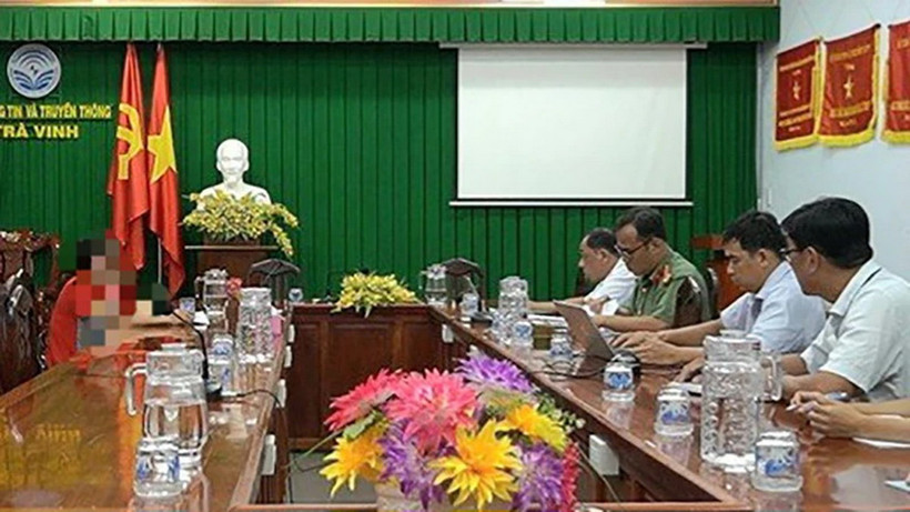 Nữ giáo viên thông tin sai sự thật về Phó Chánh Thanh tra huyện bị xử phạt 7,5 triệu đồng. (Ảnh: Sở TT&TT tỉnh Trà Vinh)