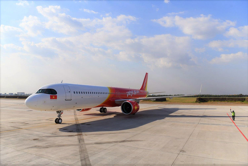 Tàu bay A321 của Airbus được Vietjet bổ sung vào đội tàu bay của Vietjet cuối năm 2019. (Ảnh: Vietjet cung cấp)