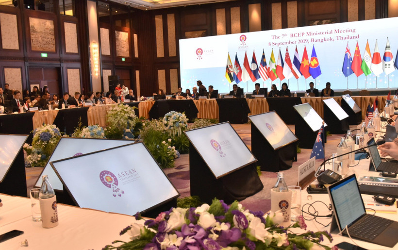 Hội nghị Bộ trưởng RCEP lần thứ 7 tại Bangkok, Thái Lan. (Nguồn: TTXVN)