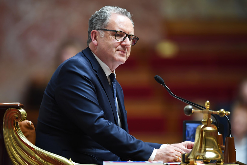 Chủ tịch Quốc hội Pháp Richard Ferrand tại một phiên họp ở Paris ngày 10/9/2019. (Ảnh: AFP/TTXVN)