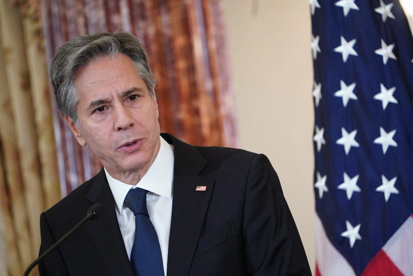 Ngoại trưởng Mỹ Antony Blinken phát biểu tại Washington, DC. (Nguồn: AFP/TTXVN)