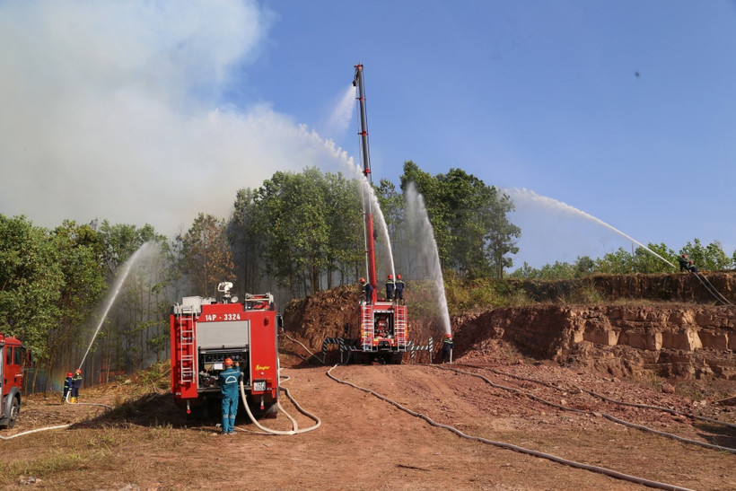 Quảng Ninh: Diễn tập nâng cao hiệu quả công tác phòng, chữa cháy rừng