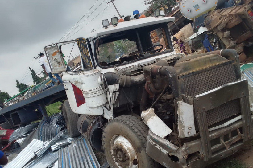 Hiện trường vụ tai nạn. (Nguồn: punch)