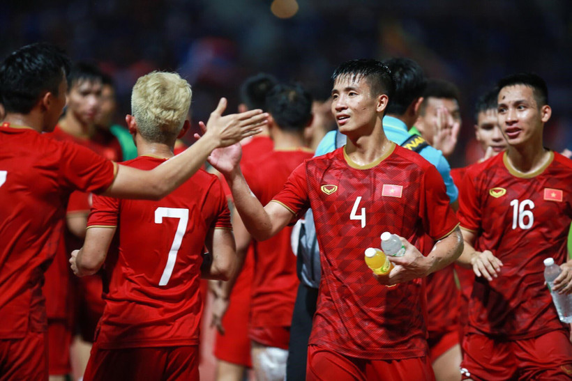 Việt Nam giành 1 điểm trên sân Thái Lan. (Ảnh: Trọng Đạt/TTXVN)