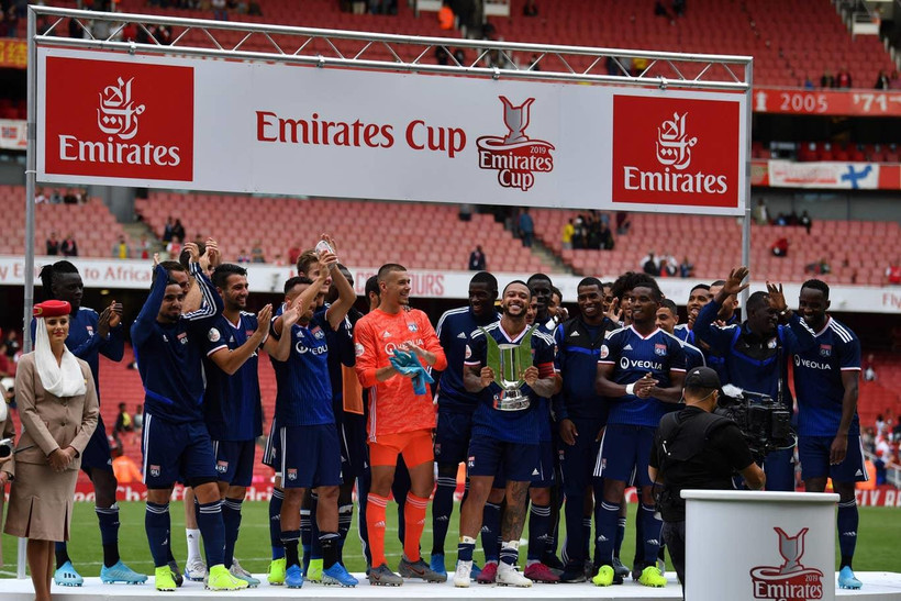 Lyon vô địch Emirates Cup 2019. (Nguồn: AFP/Getty Images)