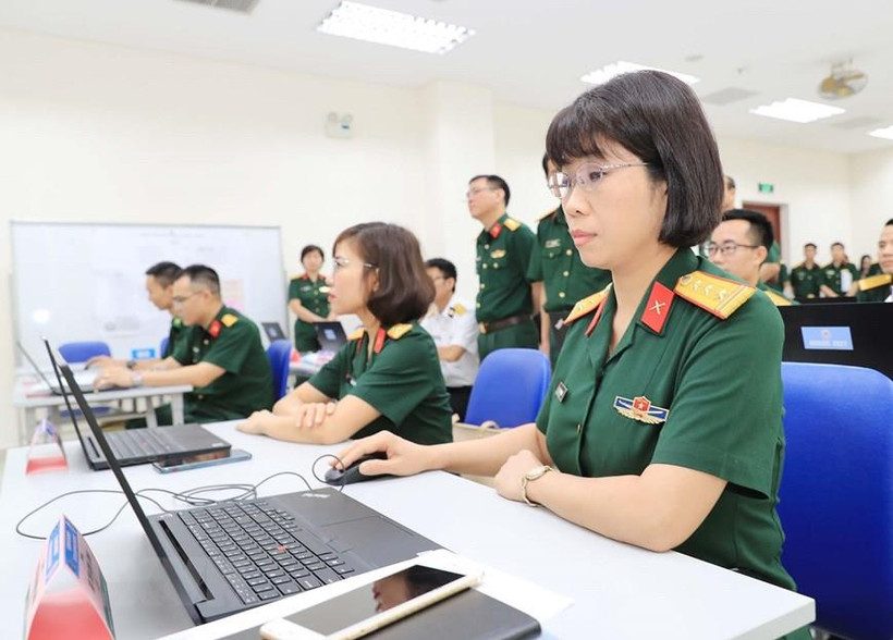 Các học viên tại lớp học. (Ảnh: Trọng Đức/TTXVN)