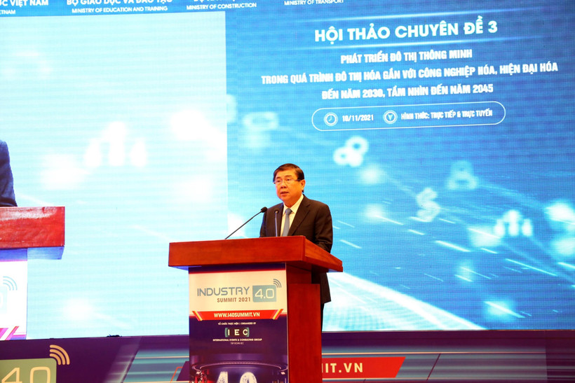 Tiến sỹ Nguyễn Thành Phong, Phó Ban Kinh tế Trung ương phát biểu. (Ảnh: Vietnam+)