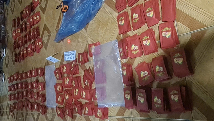 Tang vật vụ án. (Ảnh: TTXVN phát)