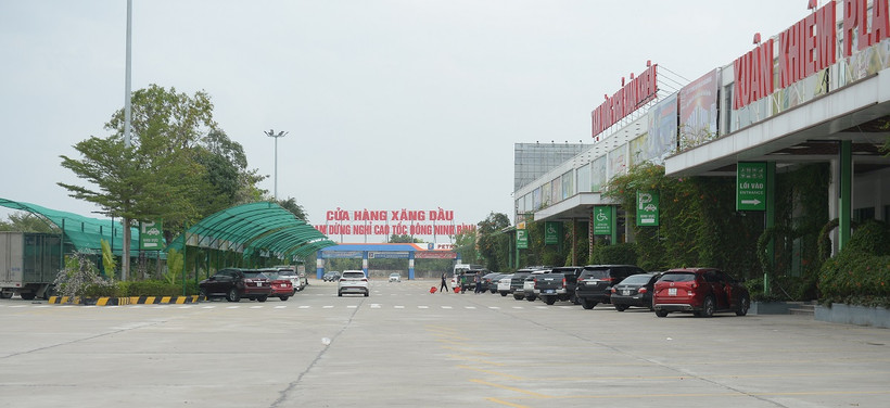 Trạm dừng nghỉ Xuân Khiêm trên tuyến cao tốc Cao Bồ-Mai Sơn đã đưa vào vận hành, khai thác. (Ảnh: Việt Hùng/Vietnam+)