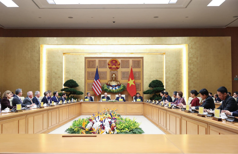 Hội nghị cấp cao giữa Việt Nam và Hoa Kỳ về Đổi mới sáng tạo và Đầu tư ngày 11/9. (Ảnh: Vietnam+)