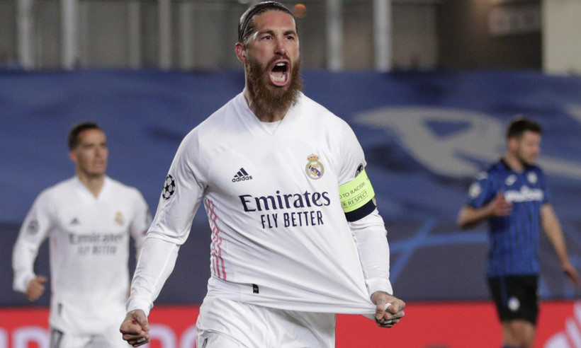 Ramos góp công giúp Real vào tứ kết Champions League. (Nguồn: AP)