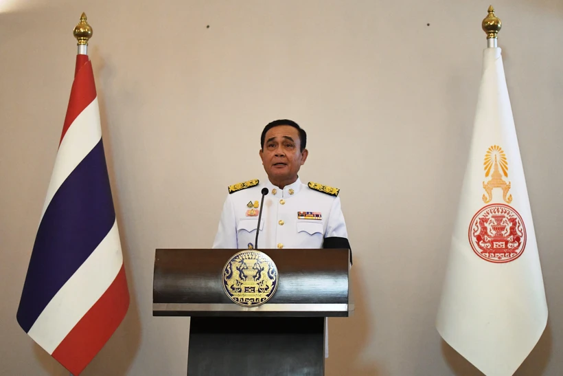 Thủ tướng Thái Lan Prayut Chan-O-Cha phát biểu tại lễ tuyên thệ ở Bangkok ngày 11/6. (Ảnh: AFP/TTXVN)