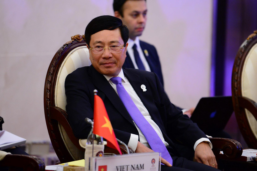 Phó Thủ tướng, Bộ trưởng Ngoại giao Phạm Bình Minh. (Ảnh: Pv TTXVN tại Thái Lan)