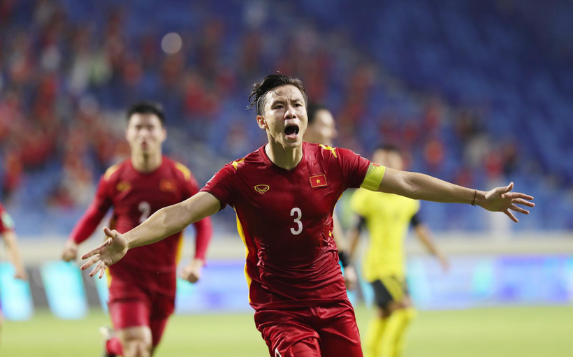 Tuyển Việt Nam chờ đối thủ tại vòng loại thứ 3. (Ảnh: Hoàng Linh/TTXVN)