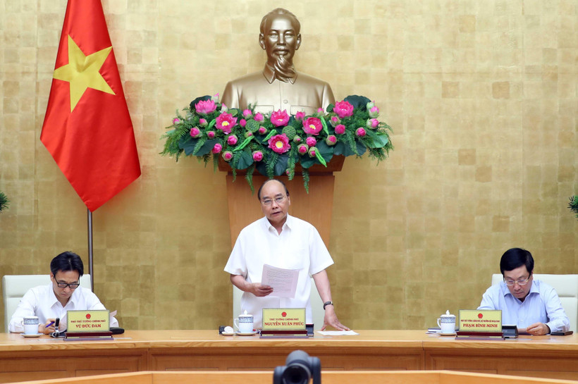 Thủ tướng Nguyễn Xuân Phúc phát biểu. (Ảnh: Thống Nhất/TTXVN)