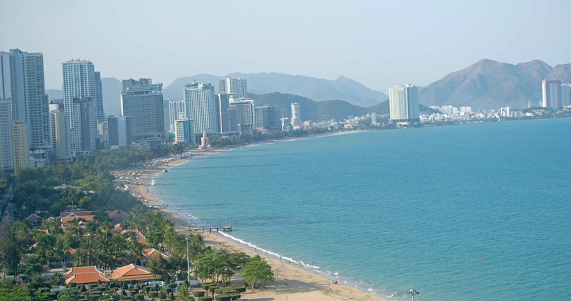 Một góc thành phố biển Nha Trang (tỉnh Khánh Hòa). (Ảnh: Nguyễn Dũng/TTXVN)
