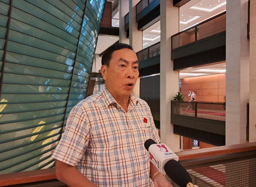 Đại biểu Phạm Văn Hòa - Phó Trưởng Đoàn chuyên trách Đoàn đại biểu Quốc hội tỉnh Đồng Tháp. (Ảnh: Hùng Võ/Vietnam+)