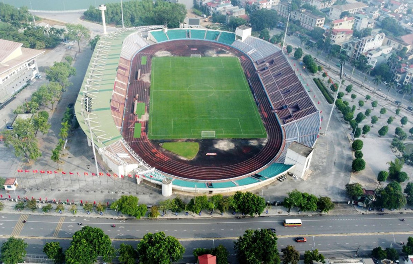 Sân Việt Trì có sức chứa 20.000 chỗ ngồi. (Ảnh: Tạ Toàn/TTXVN)