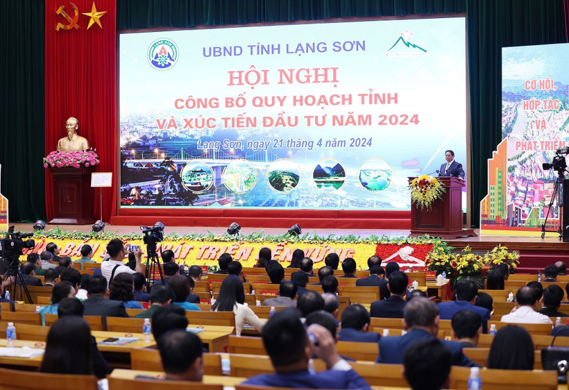 Thủ tướng Phạm Minh Chính phát biểu. (Ảnh: Dương Giang/TTXVN)