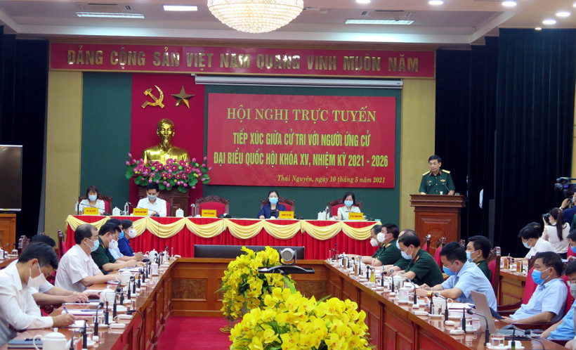 Quang cảnh buổi tiếp xúc cử tri. (Ảnh: Thu Hằng/TTXVN)