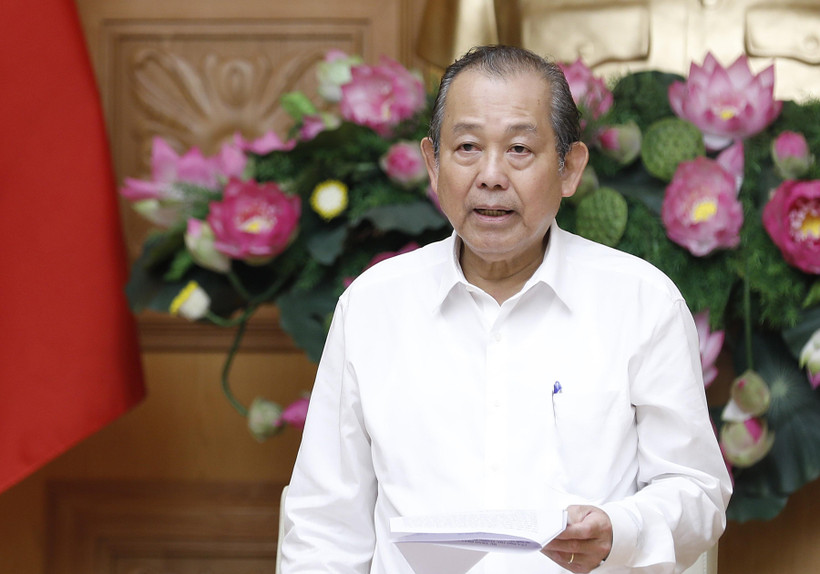 Phó Thủ tướng Trương Hòa Bình phát biểu. (Ảnh: Dương Giang/TTXVN)