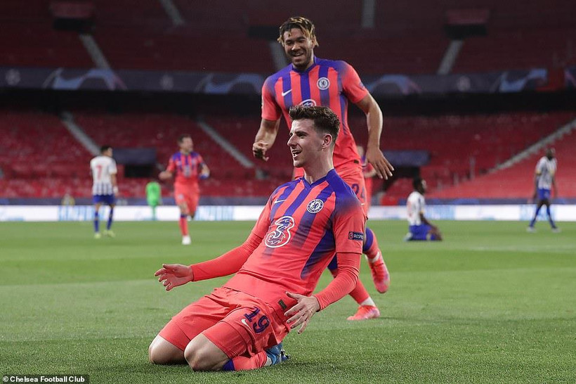 Mount góp công giúp Chelsea đặt 1 chân vào bán kết. (Nguồn: ChelseaFc)