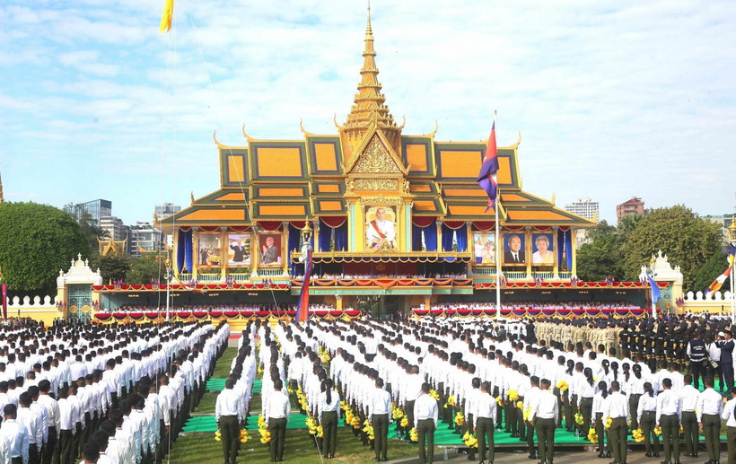 Toàn cảnh lễ míttinh. (Ảnh: Hoàng Minh/TTXVN)