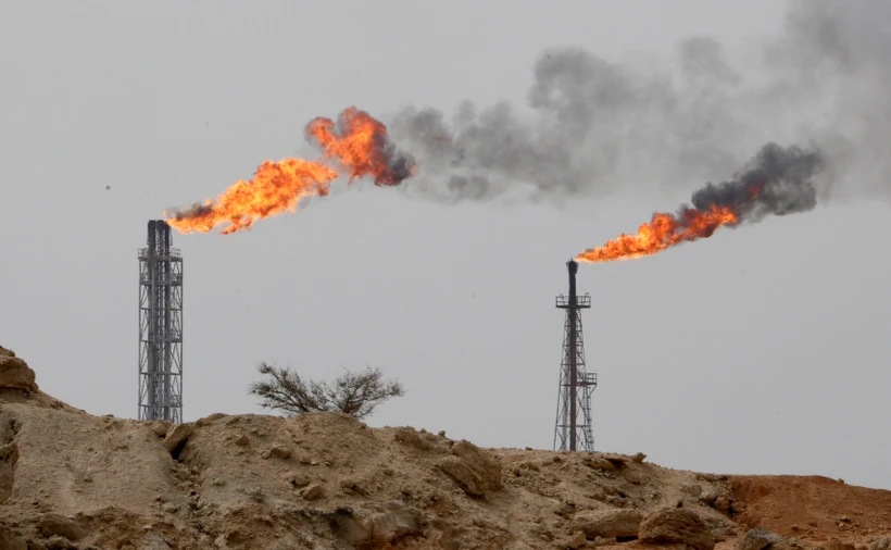 Một cơ sở khai thác dầu trên đảo Khark của Iran. (Ảnh: AFP/TTXVN)