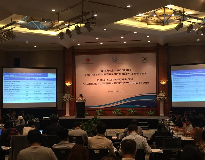 Ngày 22/10, Bộ Công Thương công bố Sách trắng về Công nghiệp Việt Nam năm 2019. (Ảnh: PV/Vietnam+)