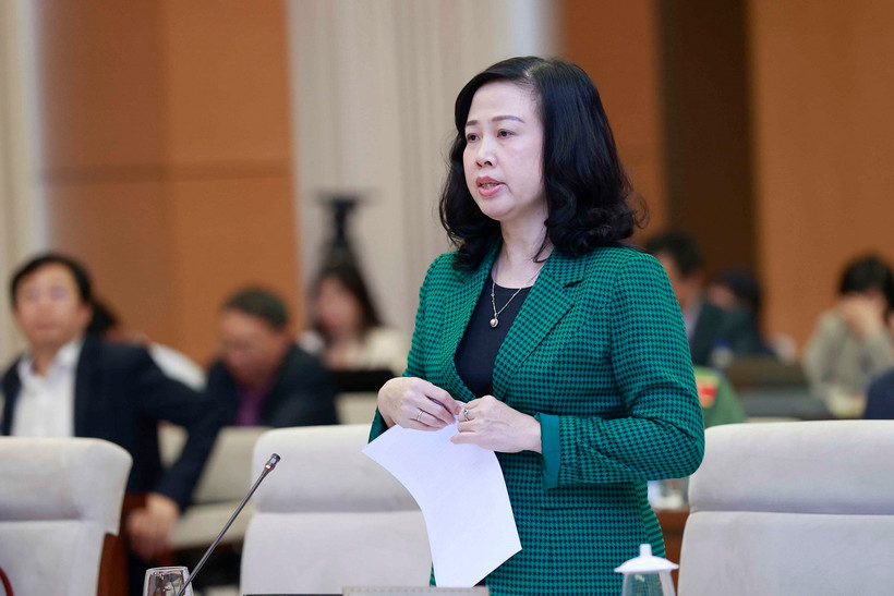 Bộ trưởng Y tế Đào Hồng Lan. (Ảnh: Thống Nhất/TTXVN)