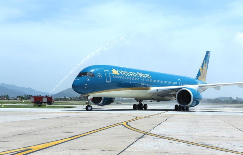 Đội tàu bay của hãng hàng không Vietnam Airlines. (Ảnh: CTV/Vietnam+)