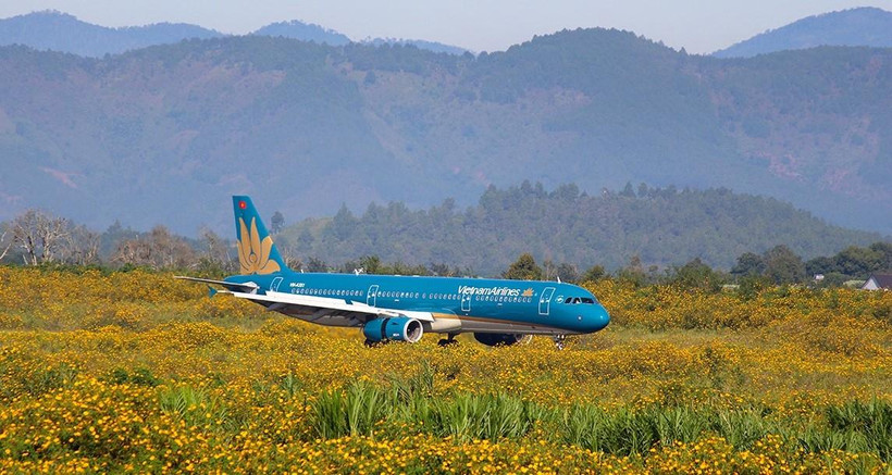 Vietnam Airlines đồng loạt mở các đường bay nội địa trong dịp cao điểm Hè. (Ảnh: CTV/Vietnam+)