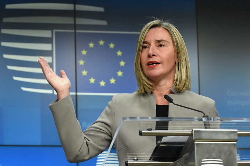 Đại diện cấp cao về an ninh và về đối ngoại của EU Federica Mogherini. (Ảnh: AFP/ TTXVN)