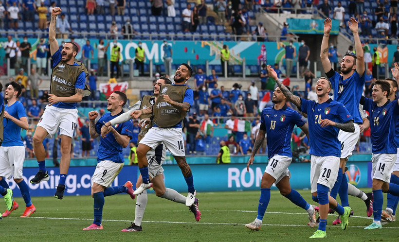 Italy lập nên kỷ lục mới tại EURO 2020. (Ảnh: AFP/TTXVN)
