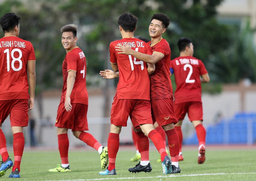 SBS Sports sẽ phát sóng trực tiếp tất cả trận đấu của U22 Việt Nam. (Ảnh: Hoàng Linh/TTXVN)