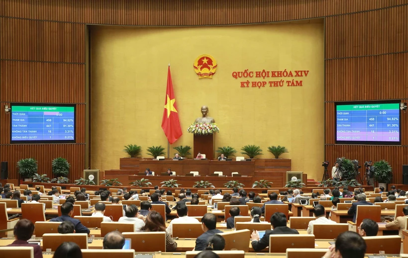 Kỳ họp thứ 8, Quốc hội khóa XIV bế mạc vào chiều nay. (Ảnh: Doãn Tấn/TTXVN)