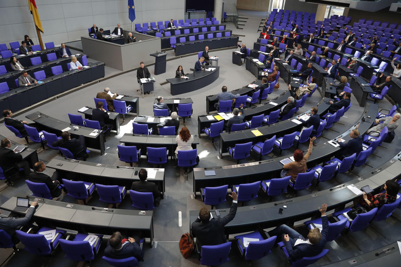 Toàn cảnh phiên họp Quốc hội Đức ở Berlin ngày 29/5/2020. (Ảnh: AFP/TTXVN)