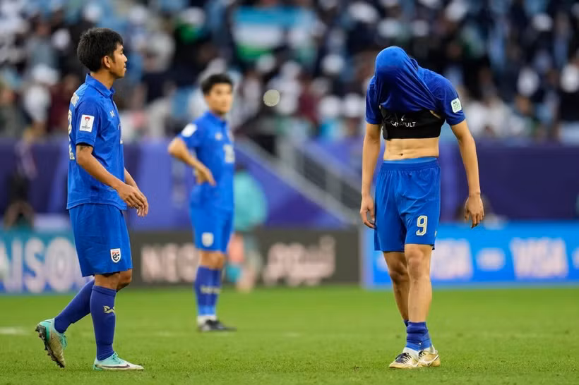 Thái Lan phải nói lời chia tay Asian Cup 2023 từ vòng 1/8. (Nguồn: AP)