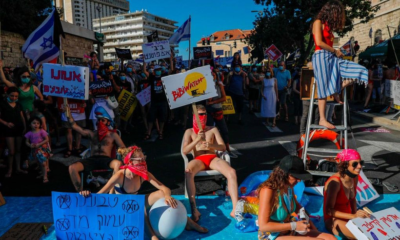 Người dân Israel biểu tình. (Nguồn: AFP/Getty Images)