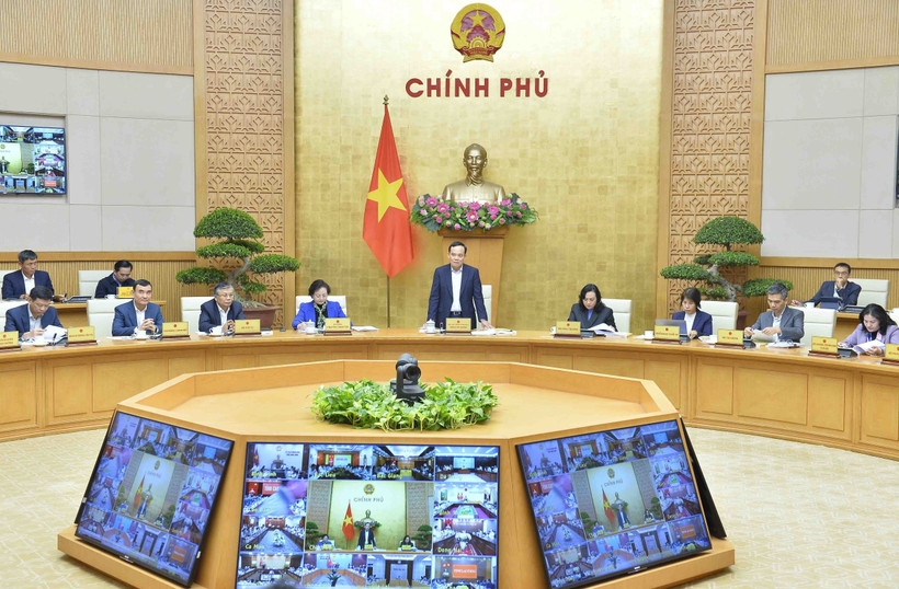 Phó thủ tướng Trần Lưu Quang phát biểu chỉ đạo tại hội nghị. (Ảnh: Minh Đức/TTXVN)