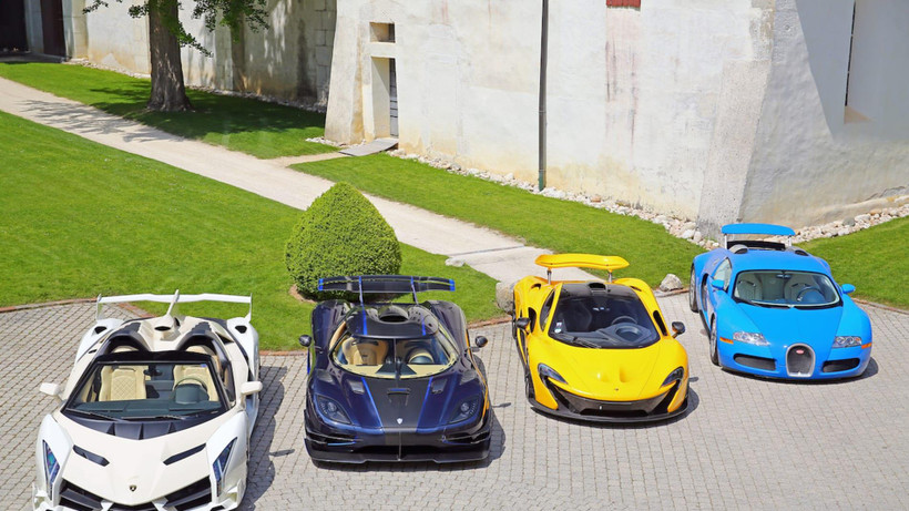 25 siêu xe được bán đấu giá đều là các nhãn xe nổi tiếng như Ferraris, Lamborghini, Bentley, Maserati và Mc Larens. (Nguồn: CNN)