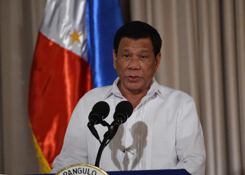 Tổng thống Philippines Rodrigo Duterte phát biểu tại Manila. (Ảnh: AFP/TTXVN)