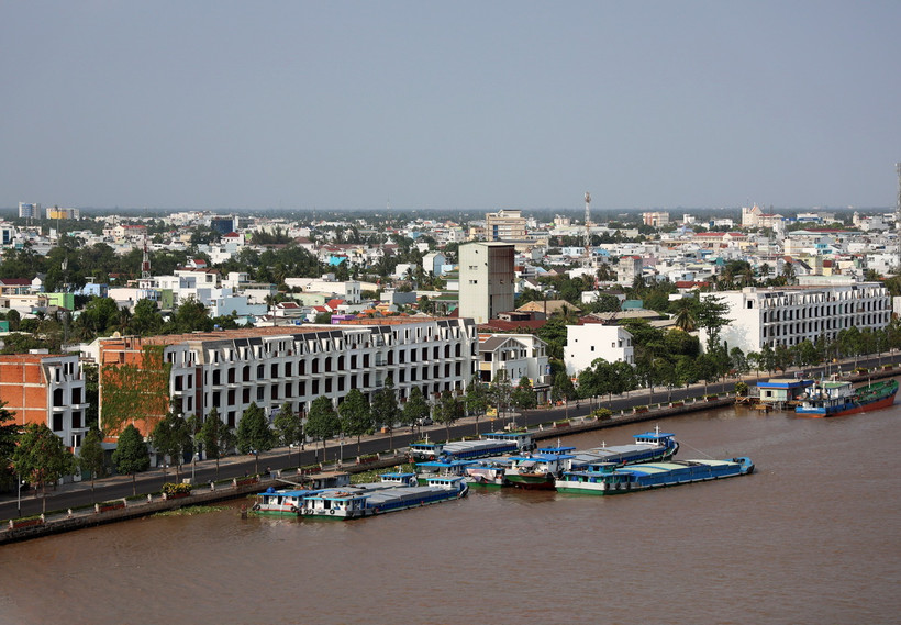 Tây Nam Bộ được đánh giá là điểm sáng của thị trường bất động sản Việt Nam. (Ảnh: Hồng Đạt/TTXVN)